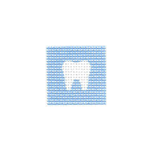 TT113C - - White Tooth with Light Blue Background