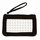 Black Canvas Clutch with Rectangle Insert