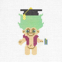 MMB013 - Troll Graduation Teal Hair