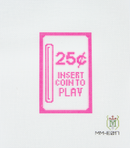 MM-E017A Arcade Coin Slot Pink