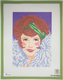 MM-SP003 Purple Feather Boa Flapper Portrait