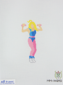 MM-W019 Aerobics Lady Blue