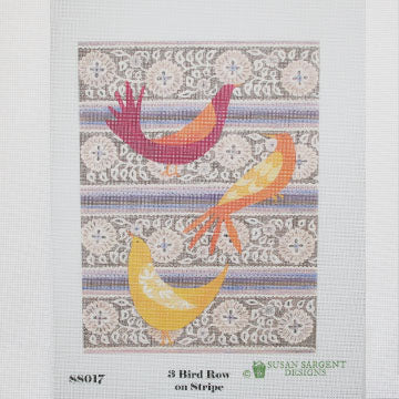 SS017 - Three Birds on Stripe