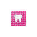 TT114 - White Tooth with Hot Pink Background