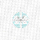 TTF047 - Aqua background with White Bow