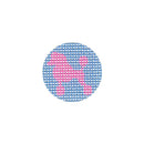 TTF064A - Pink  Poodle Light Blue Background