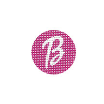 TTF153A - Letter B with Hot Pink background