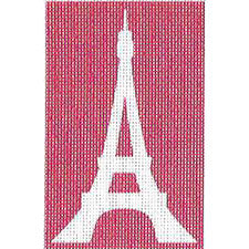 TTPC013C Eiffel Tower - Red