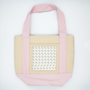 Mini Canvas Tote- Light Pink