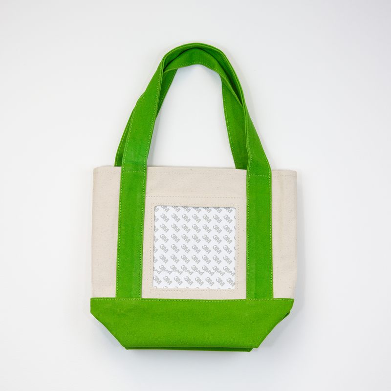 Mini Canvas Tote- Lime