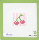 MM-C022 Pink Stripe Cherries