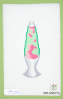 MM-GR007A Groovy Lamp Mint and Pink