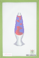 MM-GR007B Groovy Lamp Purple and Red