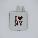 Bag Tag - White - I Love NY