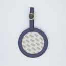 Round Luggage Tag - Blue Granite