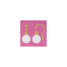 TT120 - Earrings with Hot Pink Background