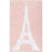 TTPC013A Eiffel Tower - Peach
